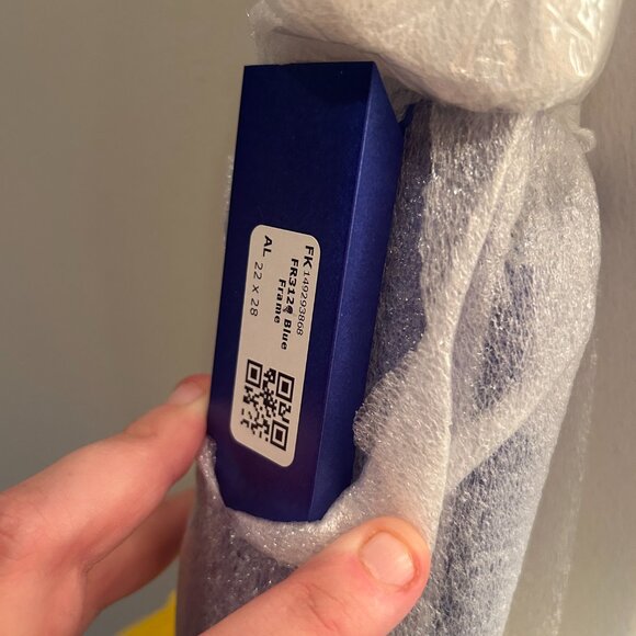 22 x 28 Satin/Vibrant Blue Metal Picture Frames (three available) - Picture 3 of 3